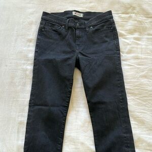 Madewell Skinny Jeans Black Denim 29